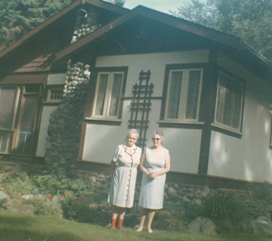 Grandma Beatty and Aunt, Beatty family cottage Tenaga, Québec